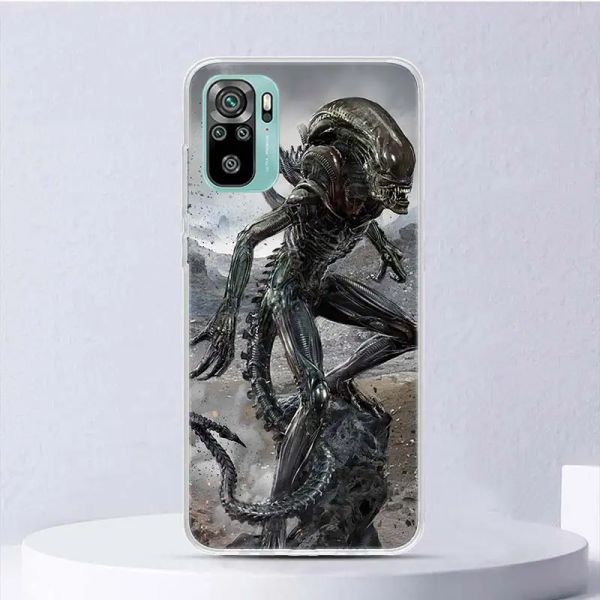 Alien gegen Predator bemalt Weiche Hülle für Xiaomi Redmi Note 11s 10s 12 11 10 Telefonabdeckung 11t 11e Pro Plus 9s 8 8t 9t 7 Shell Coq