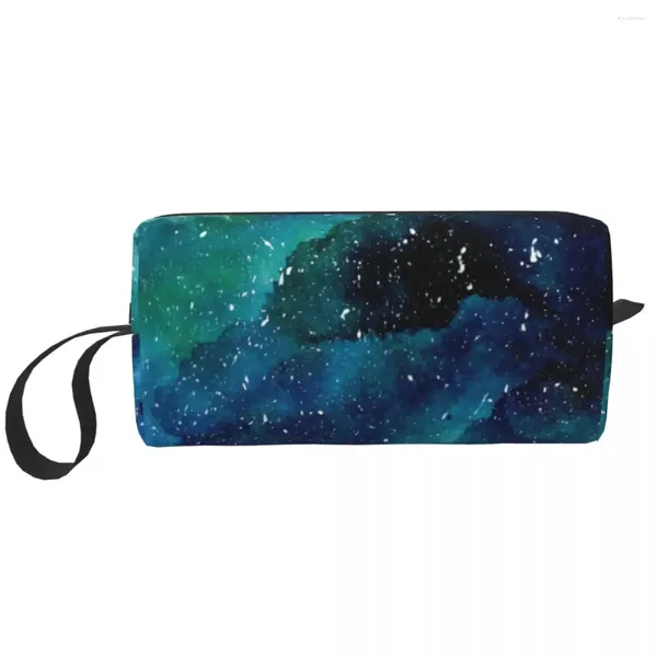 Косметические сумки на заказ Emerald Galaxy Tupecory Bag для женщин -организатора макияжа Ladies Beauty Storage Dopp Kit Box