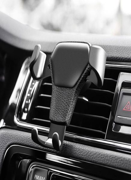 Schwerkraftautohalter für Telefon im Auto AIR -Vent -Clip -Montage kein magnetischer Mobiltelefonhalter Mobilfunk Support für Smartphones4409141