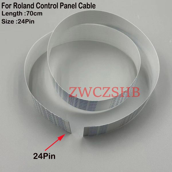 2PCS ROLAND CAB CABELA 24PIN FFC CABO DE DATA FLATE PARA ROLAND RE640 RS-640 VS-640 VS-640I RF-640 RF-640A RA-640 Cabos de data do painel