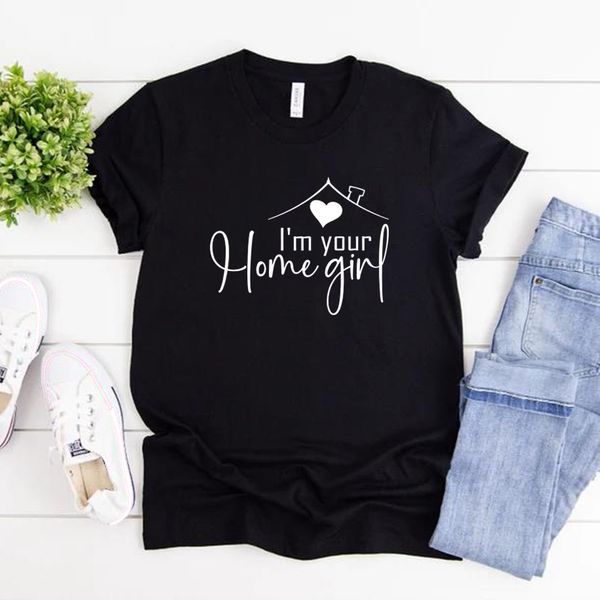 Sono la maglietta della maglietta da ragazza di casa T-shirt immobiliare T-shirt Women Thirt magliette a maniche corte Tshirt Real Estate Agent Gift