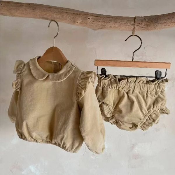 0-3 anni vestiti per bambini primaverili e autunno piccoli fragranze cardigan cingoli a maniche lunghe abiti comodi vestiti