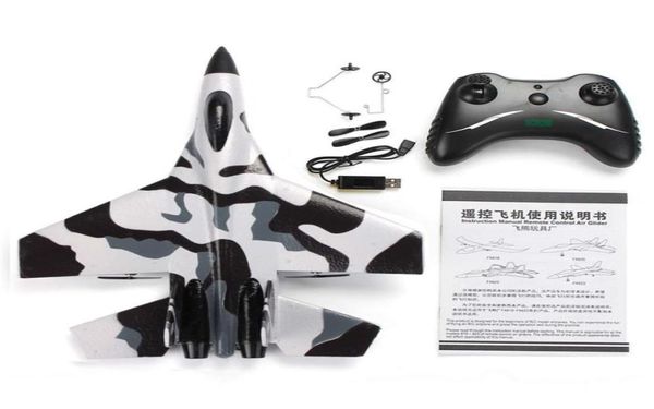 RC Plano Toy Epp Craft Foam Electric Outdoor Radf Radio Radiote Remote Remote SU35 Tail Pusher Quadcopter Glider Airplane Modelo para Boy Y2107257