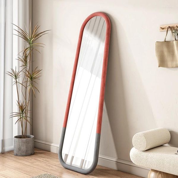 Dekorative Teller leichter luxuriöser Dressing Spiegel Boden Nordisch Instagram Stil Haushalt in voller Länge Spezialförmiger Form