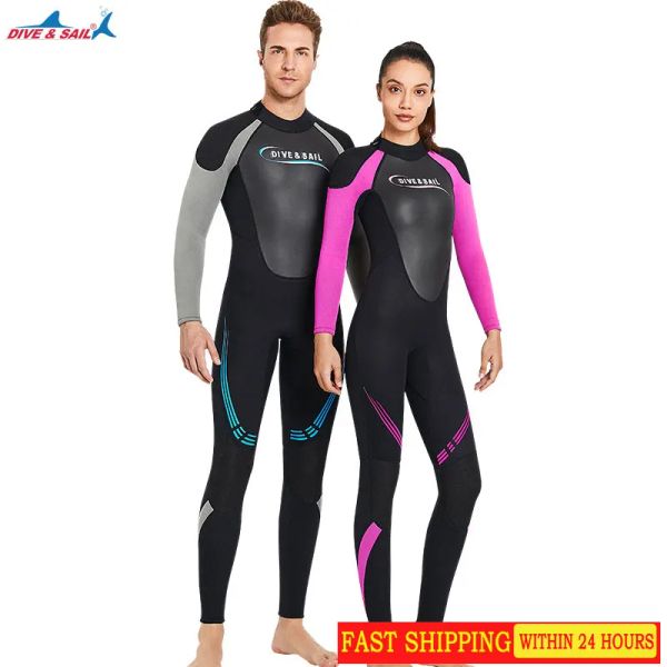 Felpette da 3 mm muta in gomma cloropene da uomo caloroso per la manciata da uomo tuta da immersione da donna surf da donna snorkeling invernale swimsusu