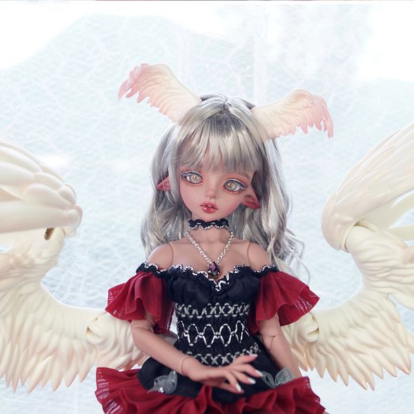 Предварительная продажа кукла BJD 1/4 Pegasus Platina Ardor Style Сокрытые подвижные крылышки крылышки с плоскими высокими каблуками обувь