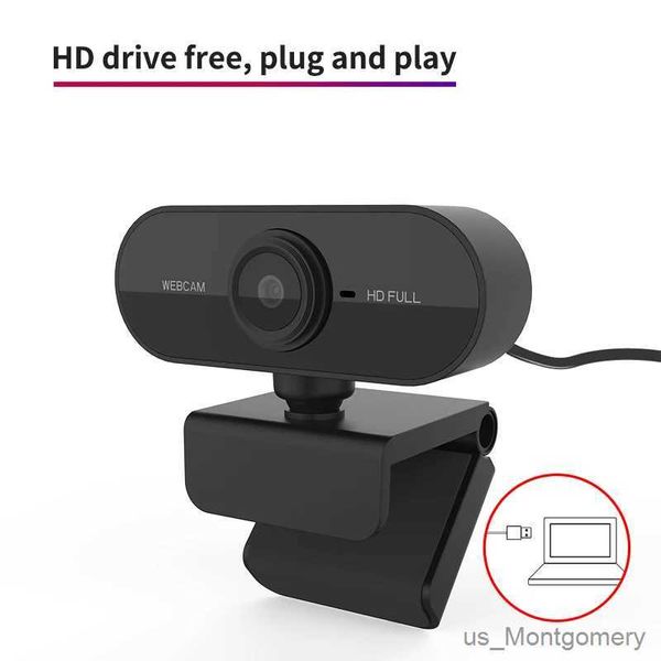 Webcams 1080p High Definition Mini Computer Camera Live-Streaming-Kamera integrierte Mikrofon-USB-Netzwerkkamera Unterstützung für Laptop