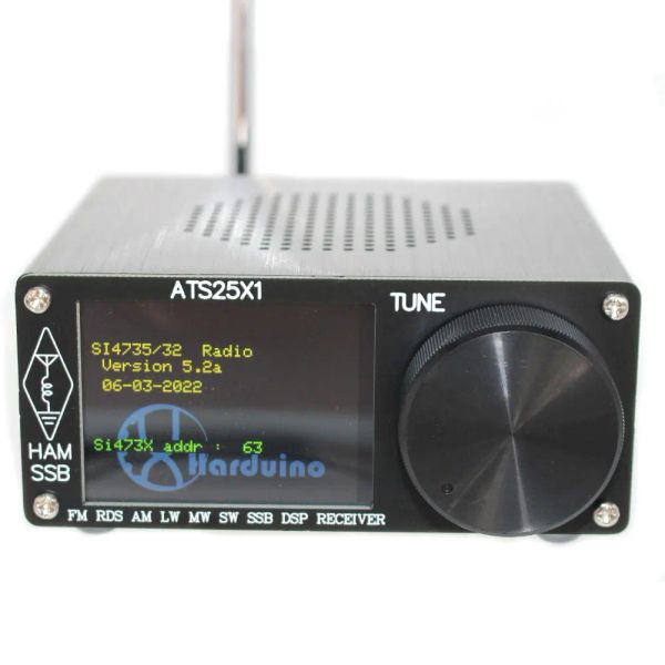 Radio ATS25x1 Все полосы DSP Радиоприемник FM/LW/MW/SSB -приемник SI4732 Чип цифровой радио 2,4 -дюймовый сенсорный экран встроенный в батарею