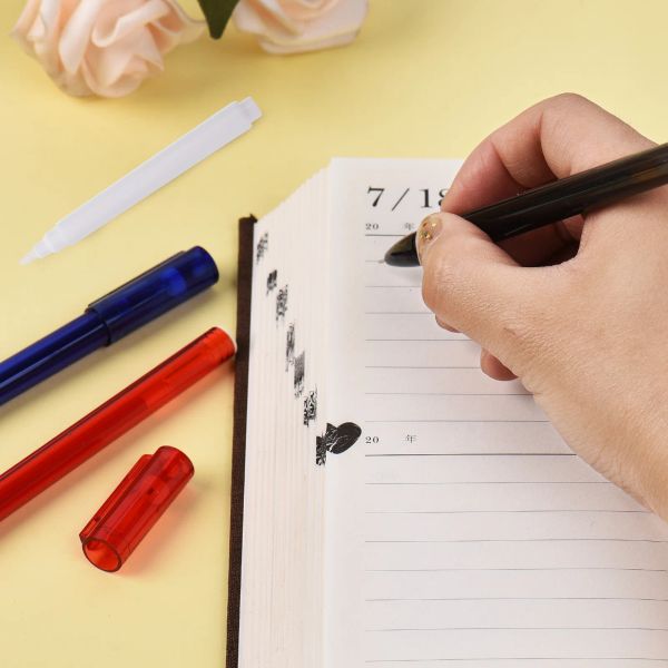 15 pezzi di penna a penna a penna per la carta stazionamento Penne a gesso bianco eliminabile con pennarello per la scuola di ufficio