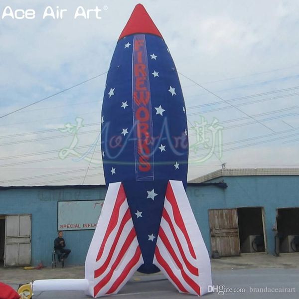 8mh (26ft) Modello di missile Fareworks gonfiabili per freccia in piedi con ventilatore gratuito e logo gratuito in vendita