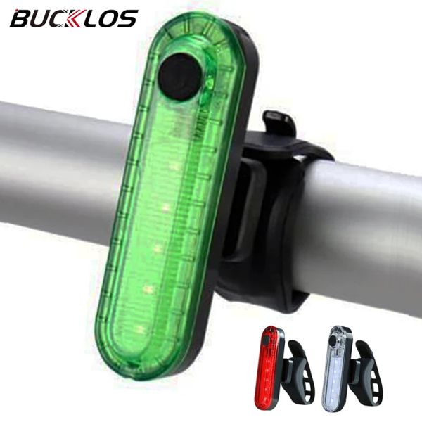 Bucklos Fahrradlichter vorne und hintere LED -Fahrradlampe USB wiederaufladbar Scheinwerfer Rücklicht -Radfahren Lantern Road Mountain Bike Lampe