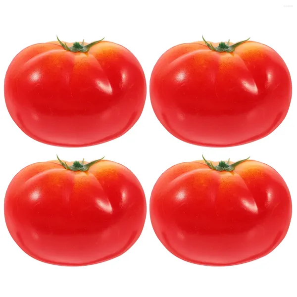 Dekorative Blumen Imitation Tomaten simulierte Gemüsemodelle Dekorationen lebensechte falsche künstliche Früchte Schaumtomaten Simulationsrequisiten