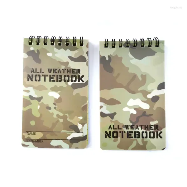 1pc Tactical Note Buch Allwetter Notebook wasserdichtes Schreibpapier in Regen Camouflage Memo Pad kleine Schülerlieferungen