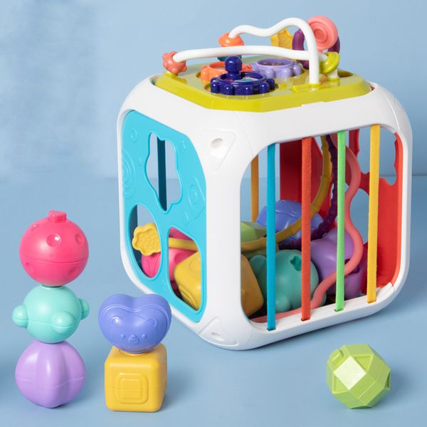 Brinquedos educacionais sensoriais de Montessori para crianças 1 2 3 anos