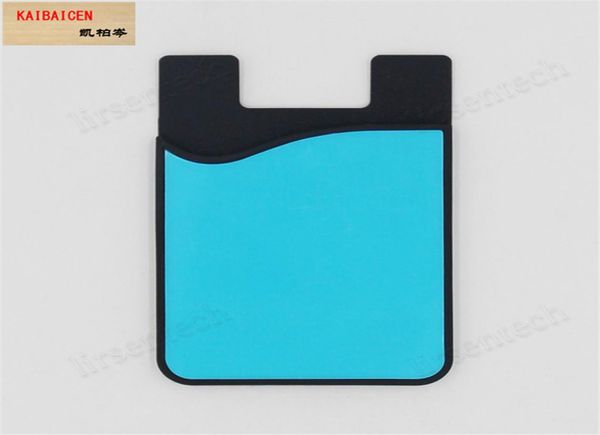 Sublimation Blank Silicon Credit Pocket Adesivo Adesivo per cellulare Dispositivo di identificazione del supporto per cellulare Slim Case Adesivo con lamiera morbida D5349872