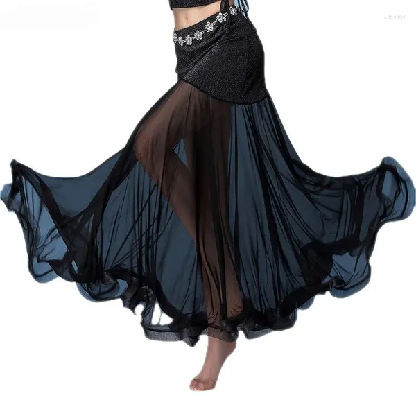 Wear Wear Women Belly Dance Gonna sexy Splicing Mesh Fishtail Fish Oriental Training abito Lady Elegant Clothing