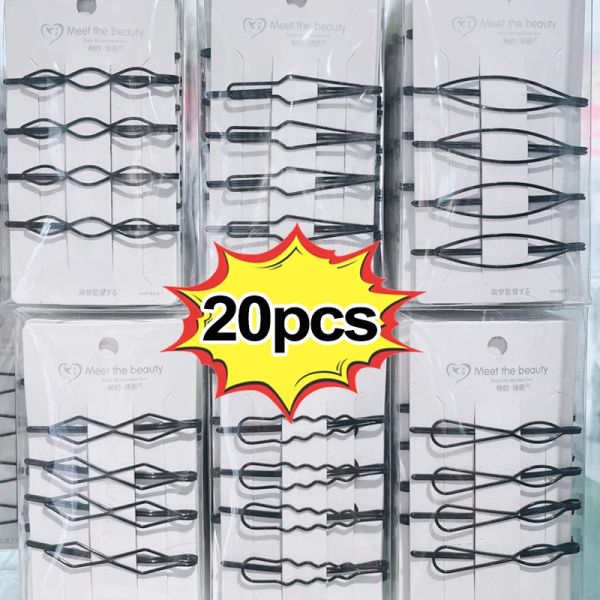 1/20pcs feminino BB Barrettes bobby pin metal hairpins preto