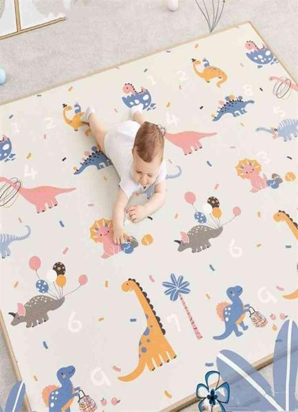 200180cm1cm складной мультфильм Cartoon Baby Play Mat xpe головоломка Children039s высококачественная лазанчака детские коврики S 2108277982092