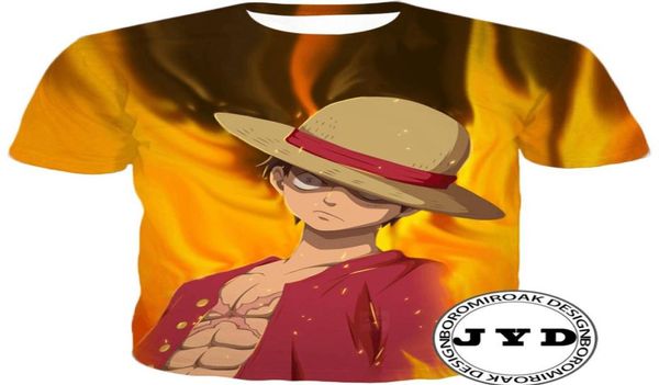 Camiseta de anime Men FFY 3D Camisas femininas Teas de casal Tops One Piece Fashion Summer Tshirts Hip Hop Streetwear S5xl 10 Styles92702898060411