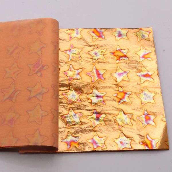 25pcs Crafts Paper da 14 cm Decopatch Paper carta tessuto varcata fogli di foglie d'oro arti e artigianato forniture per scrapbook carta