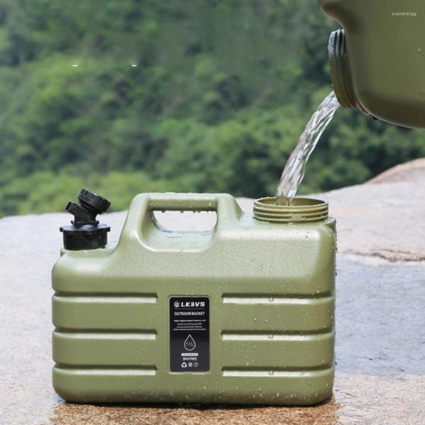 Wasserflaschen 3 Gallonen Behälter BPA kostenlos tragbarer Camping -Krug -Lagertank für Auto im Freien Wanderpicknick Notfall