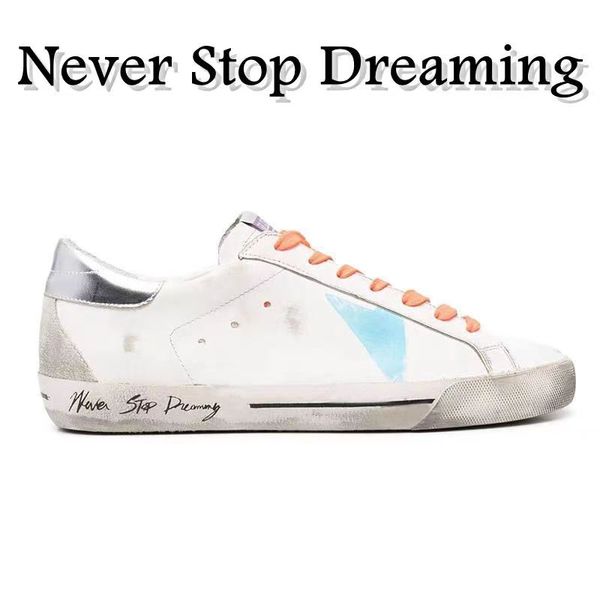 Designerschuhe Goldene Frauen Super Star Brand Männer Neue Veröffentlichung Italien Sneakers PECING Classic Dirty Casual Schuh Schnürung