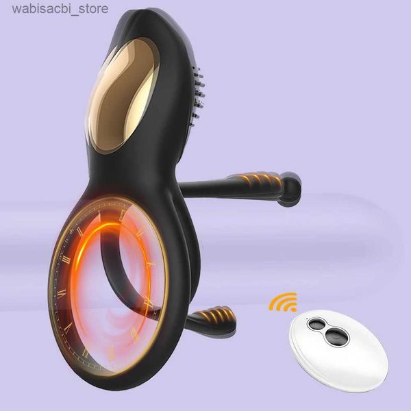 Andere Gesundheit Schönheitsgegenstände Fernbedienung männlicher Penis Vibrator Dick -Training Vibration Hock Ring Verzögerte Ejakulationsübungen Masturbation Klitoralmassage L49