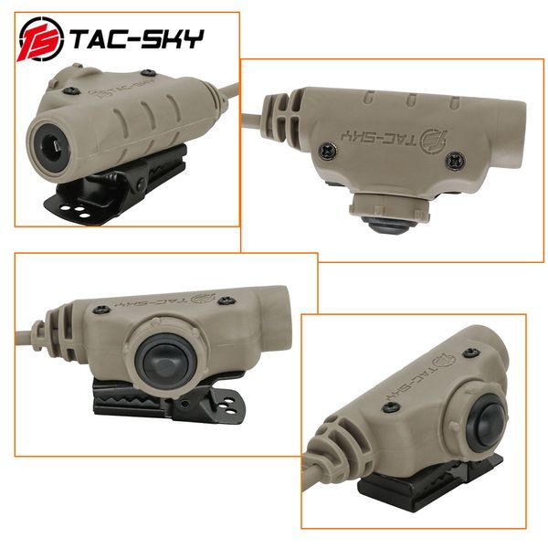 TAC-Sky Tactical PTT Adapter U94 V2 PTT Midland Ptt für Midland Plugie Walkie Talkie kompatible WIHT Comtac II III SORDIN HEADSET