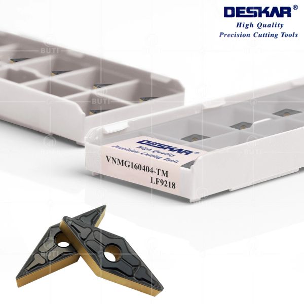 Desk 100% Orijinal VNMG160404 VNMG160408 VNMG160412 TM LF9218 Dönüş Aracı Torna Kesici Kesme Karbür Ekleme Çelik Parçalar İçin