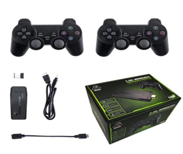 Jogos 4K M8 USB 24G Console sem fio Host Nostálgico 3500 10000 Classic Stick Lite 8 bits Mini Retro Controller Compatível Dual G7287467