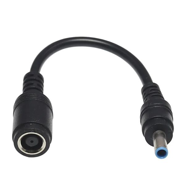 Fêmea 7,4 mm x 5,0 mm a 4,5 mm x3,0 mm Adaptador masculino Adaptador de potência Conversor Cabo DC DC para Dell HP