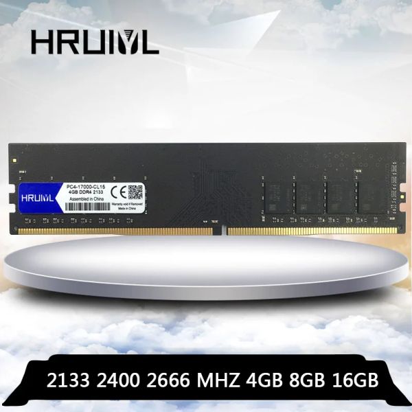 RAMS HRUIYL PC COMPUTER RAM DDR4 4GB 8GB 16GB 4G 8G 16G Memoria DDR 4 PC4 2133 2400 2666 MHz Desktop Motherboard Memoria 288Pin