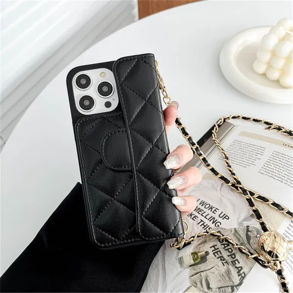 Fashion Women CrossBody Case di telefono Designer Custodia per iPhone per iPhone 15 Pro Max Case Apple IPhone 14 Pro Max 13 12 11 X XR XSMAX Titolare della scheda Copertina mobile