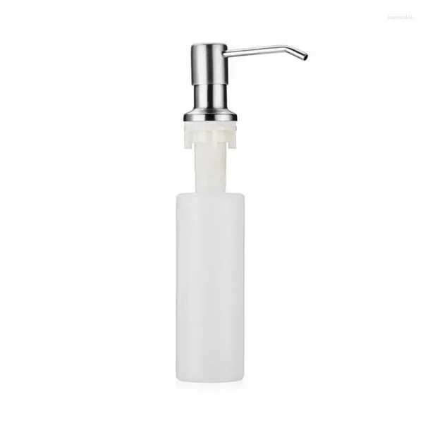 Dispensatore di sapone liquido Pompa lavello da cucina da cucina 300/450 ml Bottiglia in acciaio inossidabile Premere con tubo kit tubo