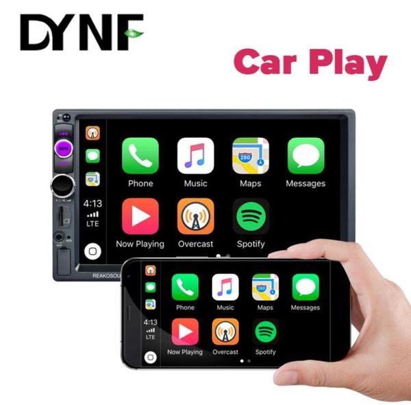 Araba Video 7inch Tam Dokunmatik Ekran Aynası Play Android Auto Radio Bluetooth FM USB AUX MP5 Player6682433