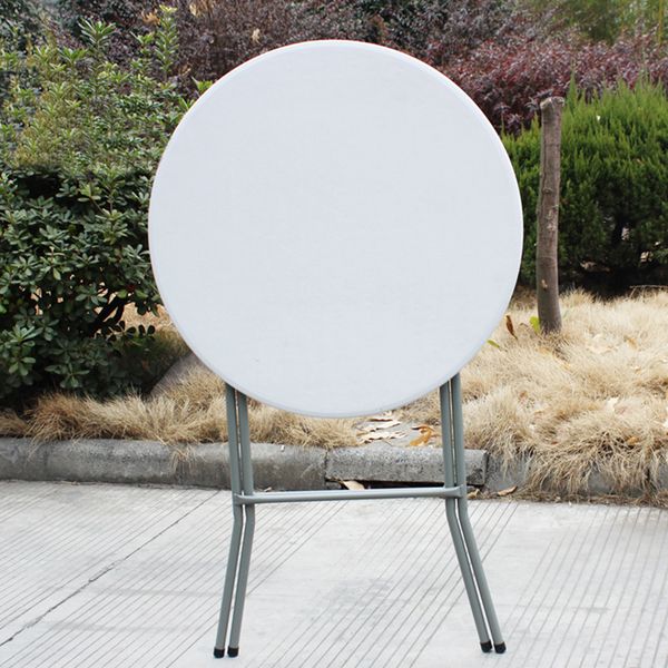 Dobrar a pequena mesa redonda de barra redonda de mesa redonda de 110 cm de altura 80 diâmetro de mesa redonda de mesa de plástico moldada por sopro hole