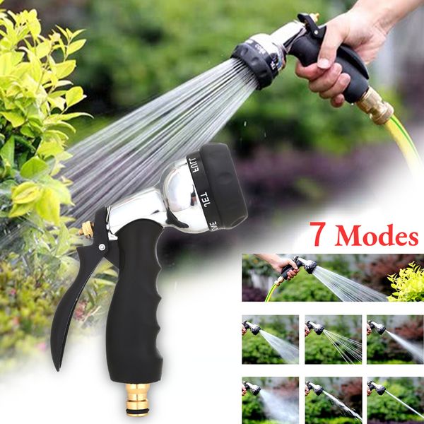 Yüksek basınçlı su sprey metal nozul araba bahçesi çim yıkama hortumu borusu taşınabilir su tabancası temizleme aracı bahçe aletleri
