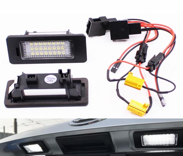 Lampada del numero di luce della targa 24SE per patente di licenza per Skoda Octavia Combi Rs 20132016 Rapid 20122016 Errore CANBUS1660200