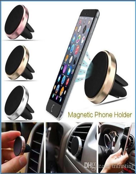Магнитный воздушный вентиляционное отверстие мобильное смартфон держатель с смартфоном ручной работы по телефону металлическая подставка для мобильного телефона iPhone 7 6 Samsung S8 MQ29143300