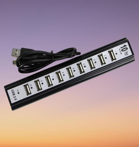 10 Порт Hispeed USB 20 адаптер Hubpower для ПК -ноутбука Компьютерная мыши Внешние приводы Используйте USB Hub 206691328