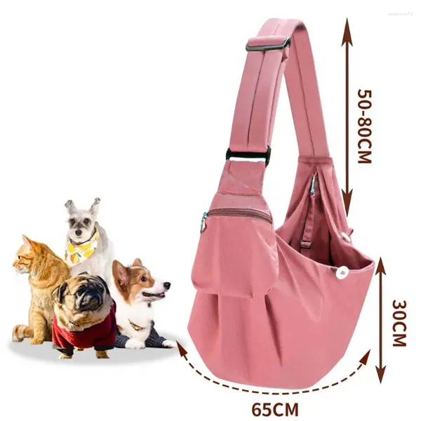 Bolsa de estimação de transportador de cães Design de cabeça exclusiva ombro crossbody respirável confortável com capacidade para externo seguro seguro