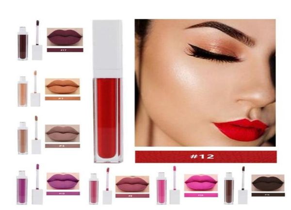 Stück matt flüssiger Lippenstift private Etikett Make -up wasserdichtes Nicht -Stick -Tasse Nackt Lipgloss Pigment Lip Gloss Ganz No Logo9436583