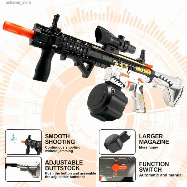 Areia jogo de água divertida 2024 atualizada M416 ELECTRIC Toys Speed Spepatter Water Bullet Gun Toys Christmas Presente presente L47