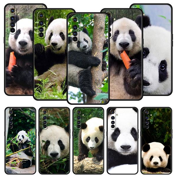 Animale Panda dell'orso cinese per Realme GT NEO 2 3 3T Custodia per telefono per Realme 10 9 8 5G 7 6 GT2 Pro Plus 9i 8i C21 C11 C25 C35 Copertina