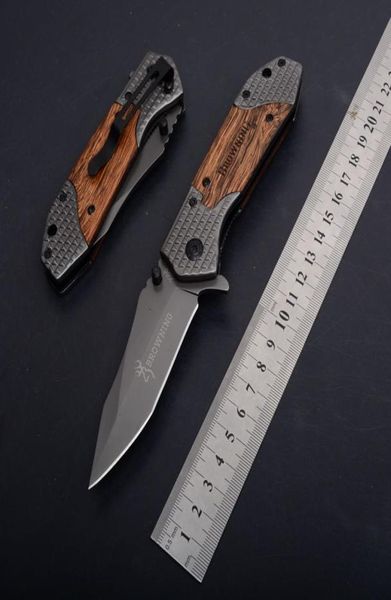 Browning X66 Titanyum Flipper Destekli Taktik Katlanır Bıçak 5CR15MOV Blade Açık Kamp Avcılık Hayatta Kalma Cep EDC Yardımcı T3006795