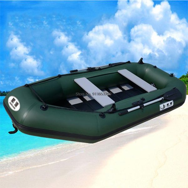 Barco inflável espessado 5 pessoas 330 cm de barco a remo de barcos de remo de caiaques de caiaques de caiaque