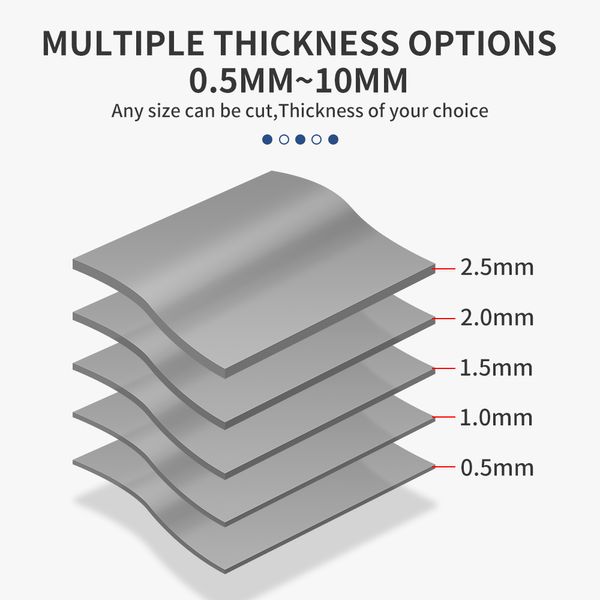 Luxianzi 13W/Mk 100*100 mm GPU CPU Heizkörper Silikonpolster 0,5/1/1,5/2,0/2,5 mm Kühlung Leitfähiger Thermalpad -Prozessorzubehör