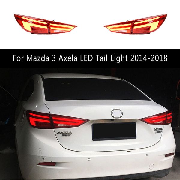 Для Mazda 3 Axela Led List Light 14-18 автомобильные задних фонарей Тормоза реверсийная парковка.