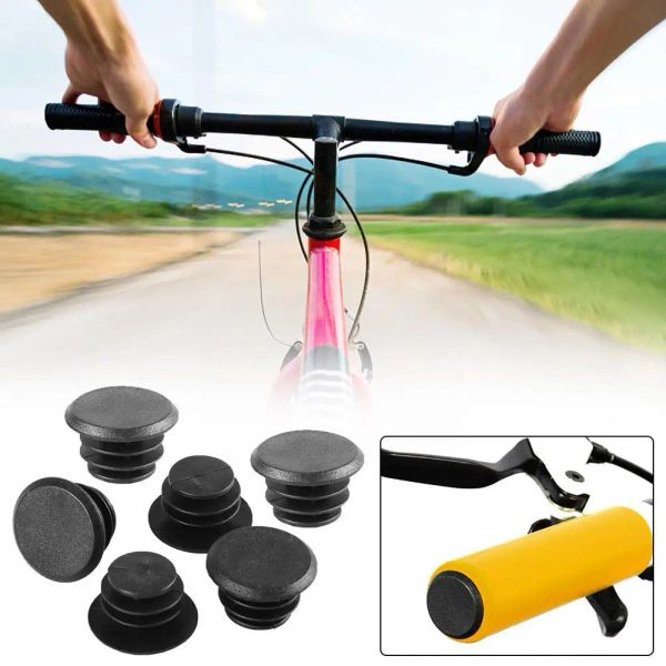 6pcs Fahrradläppchen -Stecker Klassiker Delicate Fahrrad Plastikstecker Straßenläppchen -Bike Mountain Decke Griffe Endkappe T1V1