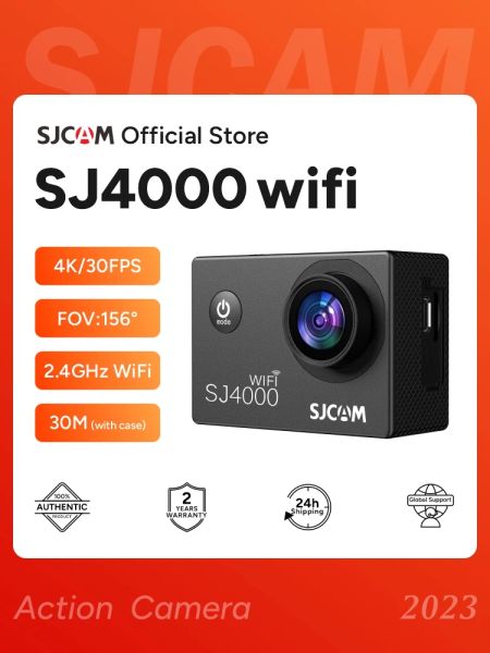 Telecamere SJCAM SJ4000 WiFi Action Camera 4K FHD 30M impermeabile 2.4G WiFi 4x Zoom WiFi Sports Video Azione Cambicco Cambicle